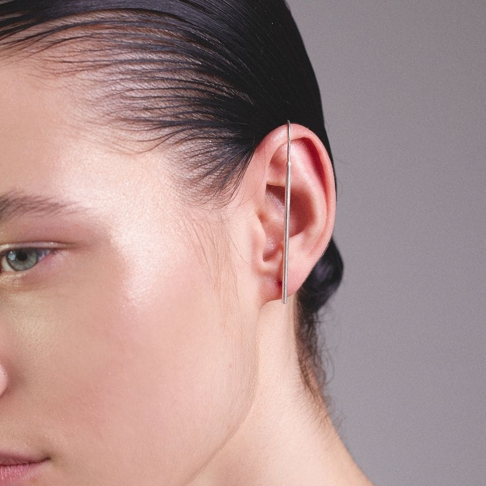 Ear Cuff Astrea Silver para mujer moderno moderna estilo minimalista contemporáneo