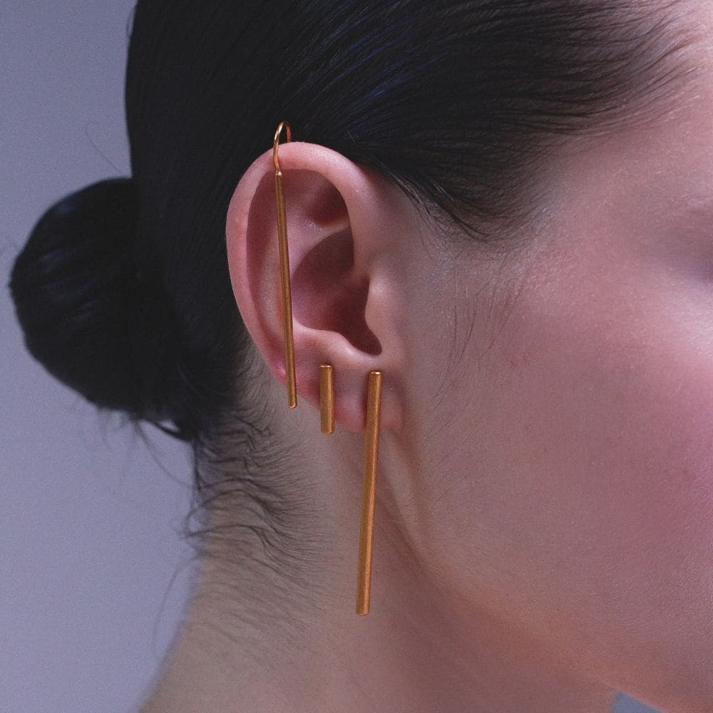 Ear Cuff Astrea Baño Oro 24 Kilates para mujer moderno moderna estilo minimalista